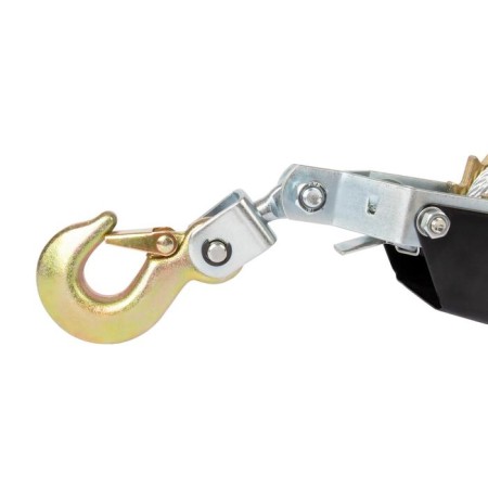 Manual winch kraft kt705010, with a double ratchet mechanism, 1 t, 2.2 m, 2 hooks-2