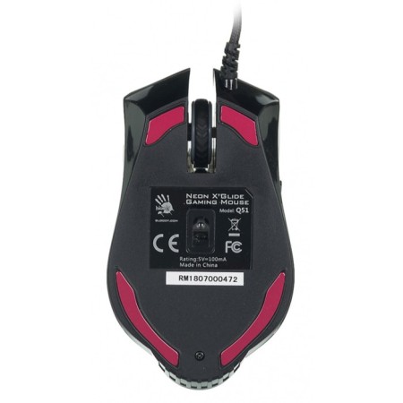 Mouse A4Tech Bloody Q51 Black/Optical drawing (6200DPI) USB (8but)-7