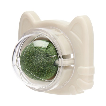 A toy for cats with cat mint "cat", 6.8 cm, white-1