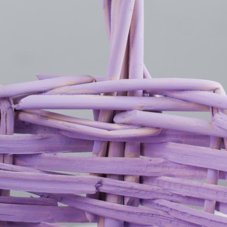 A set of wicker baskets (willow), d24x13/26, D18x11/23 cm, 2 pcs, lilac-1