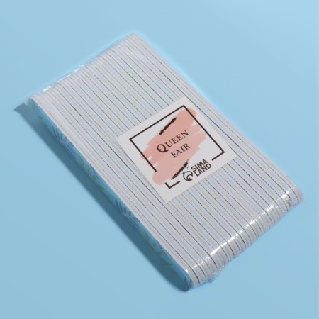 File - emery, abrasiveness 180/180, 15 cm, packing 20 pcs, drawing mix-5