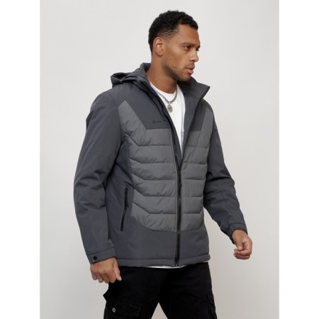 Male spring jacket, size 48, dark gray color-6