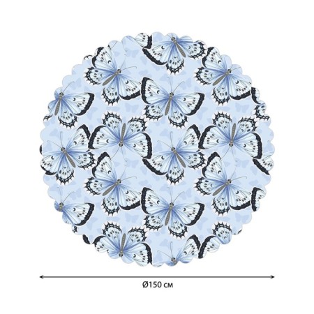 The tablecloth "Butterflies", round, Saten, d = 150 cm
