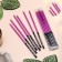 Candles in the cake "Holiday", 6 pcs, 14.5 cm, purple with black