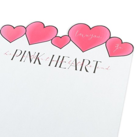 Figure paper for flowers 70g., "Hearts", 50x35cm, white-2