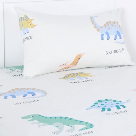 Board "Baby I" dinosaurics 112*143 cm, 60*120+20 cm, 40*60 cm, calico 125 g/m2, hl 100%-2