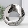 Souvenir Ceramics "Abstraction. Ring" silver 23x8.5x21.5 cm