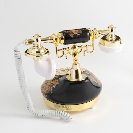 Retro telephone "Golden Pattern"-2
