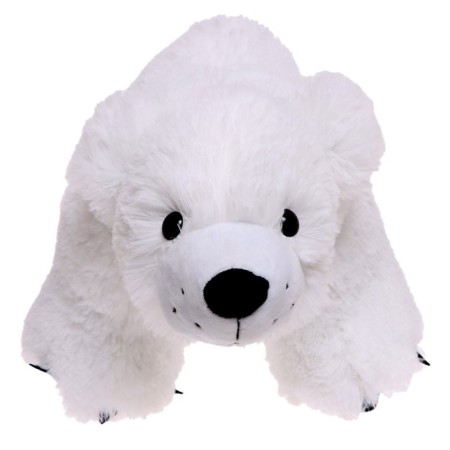 Soft toy "Bear", white color, 30 cm-1