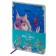 Note book A5 80 sheets in a line, light, leatherette, Meshu "Magic World", removable plastic cover, glitter, holography, offset block