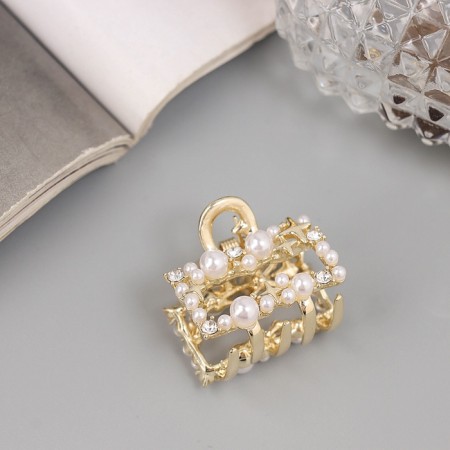 Hair crab "Samantha Galant" straight, 3 cm, gold