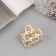 Hair crab "Samantha Galant" straight, 3 cm, gold