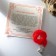 Bracelet-reinforcing "red thread" woolen, for longevity, turtle, color silver, 30cm
