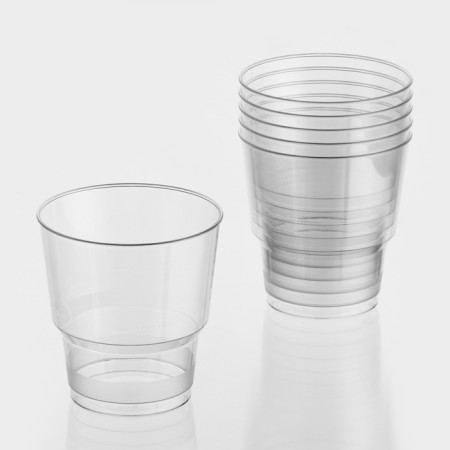 A glass of plastic disposable "Crystal", 200 ml, the color is transparent-5