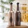 Glass bottle for sauce and oil "metallic", 700 ml, color mix