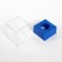 Square crossbreaker with magnet, plastic, transparent, mix