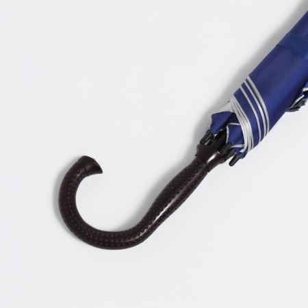 Umbrella - semi -automatic cane, "plain", 8 knitting needles, r = 52 cm, blue color-10