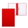 Folder for thesis (without inscription) boomvinyl, scallops/suture, without paper, red (capacity up to 300 sheets)