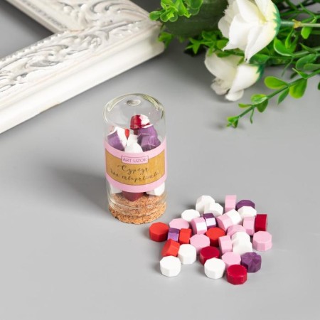 Surgut in granules in the jar of the "octahedral" palette red 15 grax 6x3x3 cm