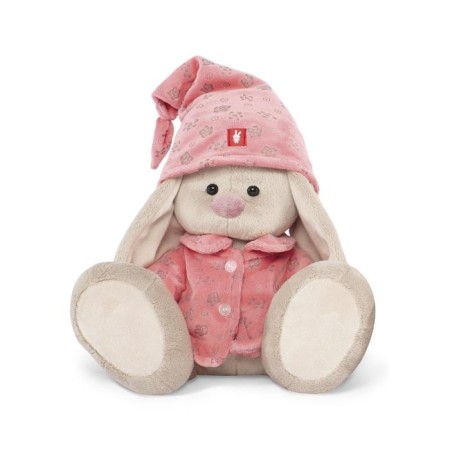Soft toy "Bunny Mi" in pink pajamas, big