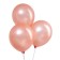 Latex ball 5 ", metal, set 100 pcs., Color Pink gold
