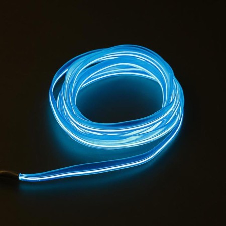 Cartage neon thread for lighting salon, feeder 12 V, 2 m, blue power adapter