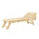 The lounger is non -commissioned with the adjustable headrest 180x55x44.5cm, the linden "Dobroparov"