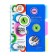 Notepad on the crest A6, 100 sheets, line, plastic cover, with dividers, assorted mix
