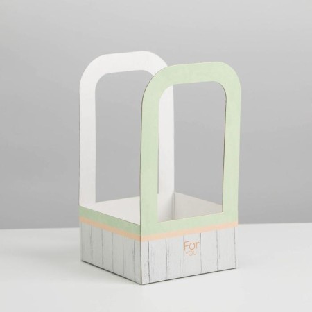 Flower-free box "For You", 12 × 12 × 22 cm-1