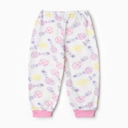 Pants children, pink/balloon color, height 56-2