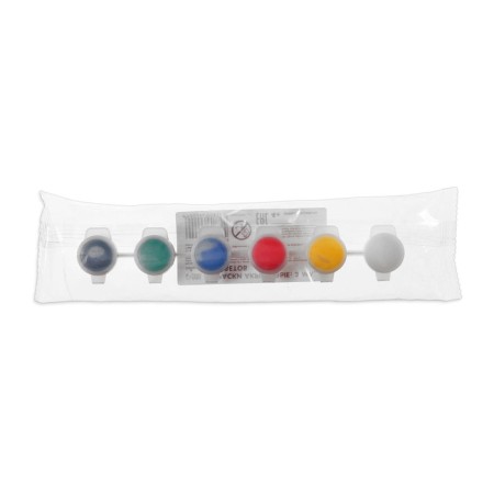 Acrylic paint, set of 6 colors x 3 ml, calligrata, frost -resistant, in a package-12