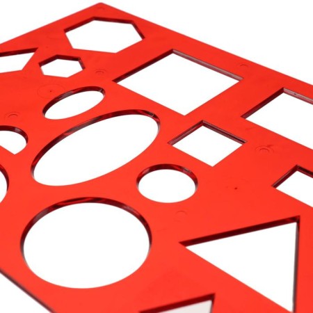 Stencil of geometric figures No. 1-3