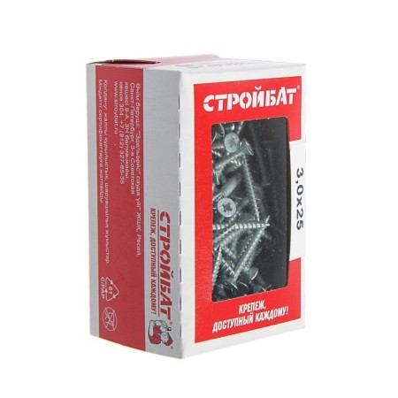 Self -tapping screws are universal galvanized. 3.0x25, 200 pcs-1
