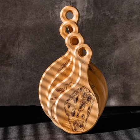 Deflining boards MAGISTRO 4 pcs, a whole array of cedar, the color of the milk