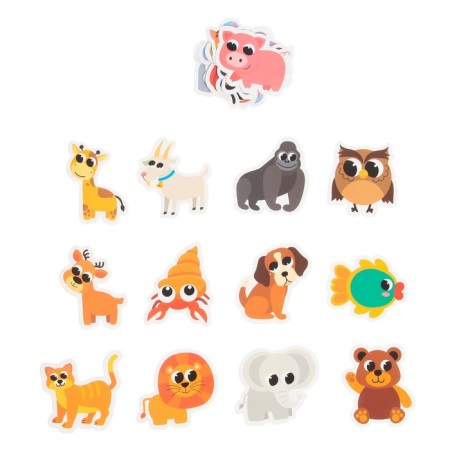 Developing set of "studying animals"-6