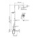 Show system Wasserkraft a199.118.065.010.ch Thermo, tropical shower, thermostat, chrome