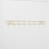 Hang -up hanger "Light", 10 hooks, 43 × 5 × 3 cm, golden
