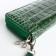 Women's wallet on lightning, green color