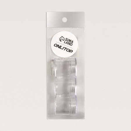 Storage jars, 3 pcs, 6 ml, transparent color-4