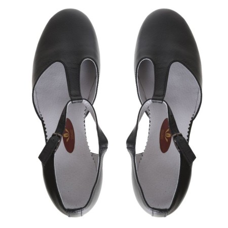 Women's tutorial shoes, insole length 23.5 cm, black color-2