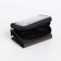 Women's wallet on the button, gray color