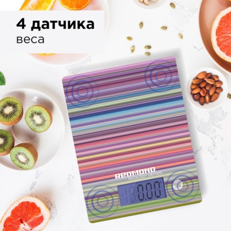 Libra Kitchen Redmond RS 736, electronic, up to 8 kg, drawing "strips"