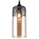 Suspended lamp RIMA 1XE27 40W, size 13x13x83 cm, black color