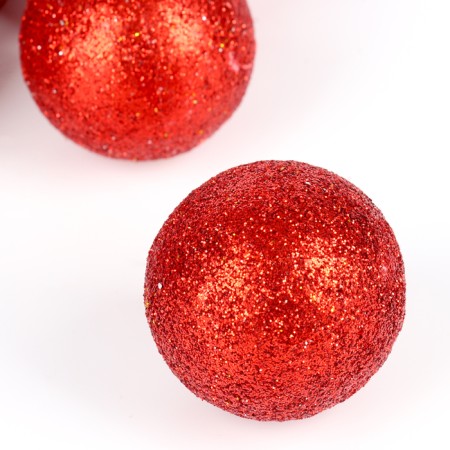 Figure for crafts and decor "Ball", set of 12 pcs., Size 1 pc. - 4 cm., Red color-1