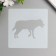 Plastic stencil "Animals. Wolf" 13x13 cm