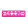 Frame for a car number, book, pink
