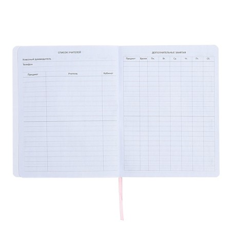 Universal diary for grade 1-11 "Put me for charging", integral cover, artificial leather, silkography, liesa, 80 g/m2-5