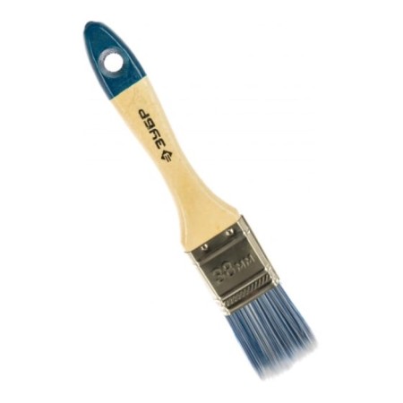 Brush flat bison 4-01007-038, artificial bristles, wooden pen, 38mm
