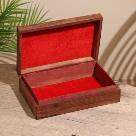 Casket "petals" wood 30x20x9 cm-1
