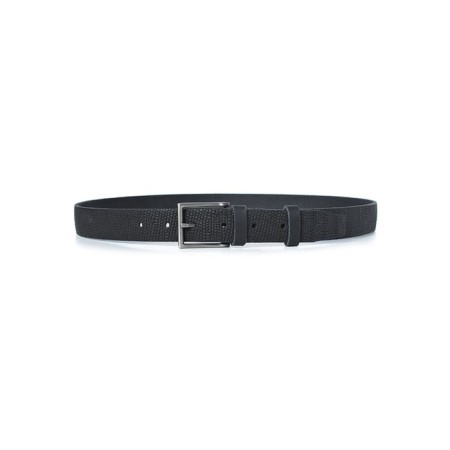 Children's belt, genuine leather, 1 size 85x3x30 cm, black-3